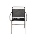 Mūsdienu dizaina melnas ādas Eileen Grey Roquebrune krēsls
